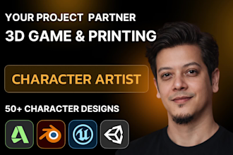 do game ready 3d characters, rigs, and animations