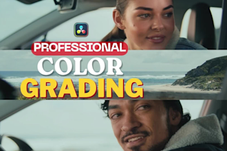 do professional video color grading using davinci resolve