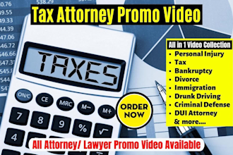 do tax attorney video or design attorney website, law firm website