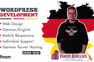 create modern responsive and SEO friendly wordpress website design