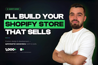 build shopify website, shopify store design, ecommerce website design