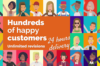 create 2d animated explainer video and marketing video