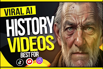 create ai history documentary videos for youtube channel