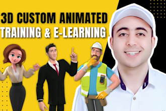 create custom 3d animated training and elearning course videos