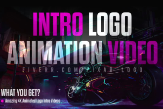 do logo animation video or youtube intro or outro video