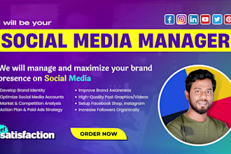 be your dedicated social media manager and strategist, online success guaranteed