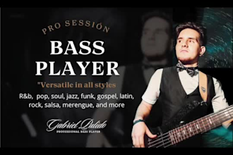 your amazing, versatile, and groovy session bassist for studio recordings