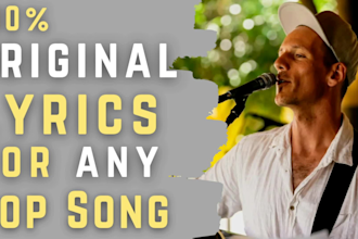 write the best lyrics and melody for your song