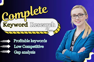 do profitable keyword research and competitor analysis service