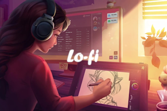 create youtube channel and 30x1hr lofi animated music videos