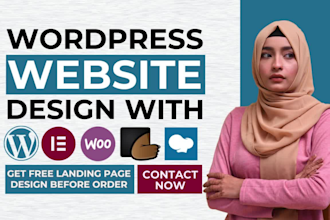 build responsive wordpress website design, redesign , landing page
