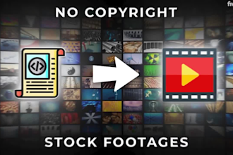 convert script or article in to video using stock footage