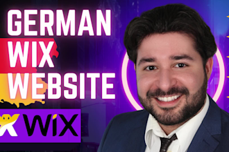 develop a custom german wix website for your business