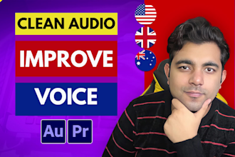 do audio editing to remove noise, wind, echo, static, reverb clean and fix audio