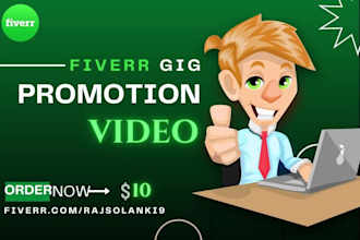 create best fiverr gig video for gig rank with attractive thumbnail