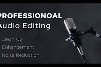 clean up, edit and enhance your audio file