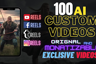 do viral faceless ai 100 custom youtube short videos and instagram reels