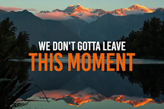 create an animated lyric video for your song