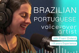 be the best female portuguese voice over for your project