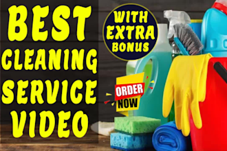 do cleaning service video or cleaning company ads cleaner promo