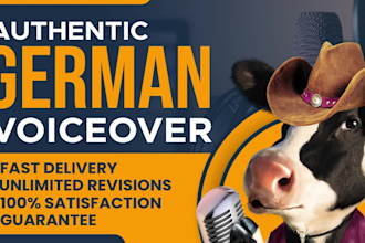 record authentic german voice over
