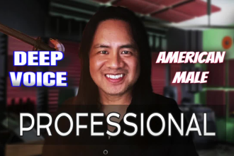 be your deep voice american male voice over