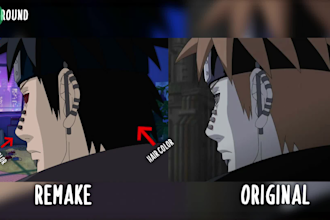 customize any scene from any anime and 2d shows