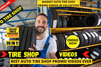 offer unlimited auto new tires or auto tire shop explainer video