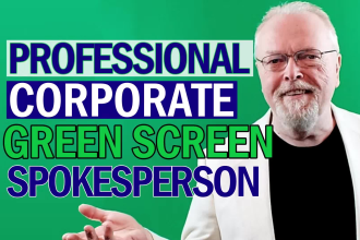 be your green screen video english male spokesperson model