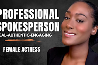 create a ugc spokesperson video ad female actress