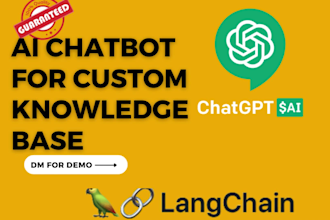 develop chatgpt4 chatbot and ai saas platform for custom knowledge base