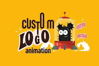 create a custom 2d logo animation or intro