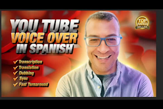 do a professional youtube voiceover in spanish