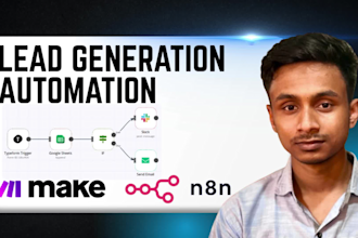 create make com and n8n lead generation automation