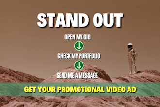 create high converting promotional video ads and commercial video ads