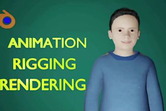 rig  animate and render your 3d character in blender