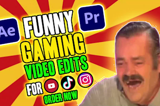 do a funny gaming video edit for youtube or tiktok