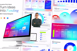 design a startup pitch deck for seed and series a fundraising
