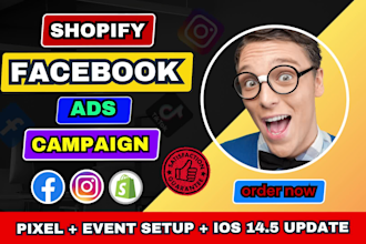 do facebook ads campaign, instagram ads, shopify ads, fb advertising, marketing