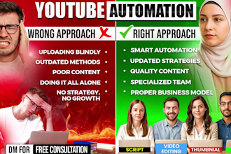 setup youtube automation channel and create top 10 faceless cash cow videos
