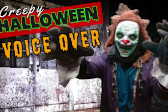 record a creepy scary halloween voice over