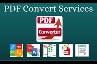 do convert pdf to word and written to word, jpg to pdf and data entry