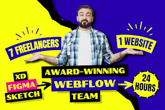 build, design or develop figma to webflow website, fix or do webflow redesign