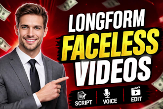 create high quality longform faceless videos