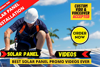 create unlimited solar panel energy explainer promo video