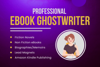 ghostwrite your nonfiction book, kindle ebook, paperback