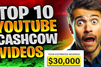 create top 10 cash cow faceless videos and cash cow youtube automation channel