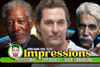 do an impression of matthew mcconaughey, sam elliott and morgan freeman