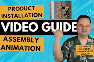 do product installation, assembly animation, 3d video manual