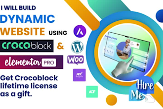 do dynamic wordpress website using crocoblock jetengine elementor pro